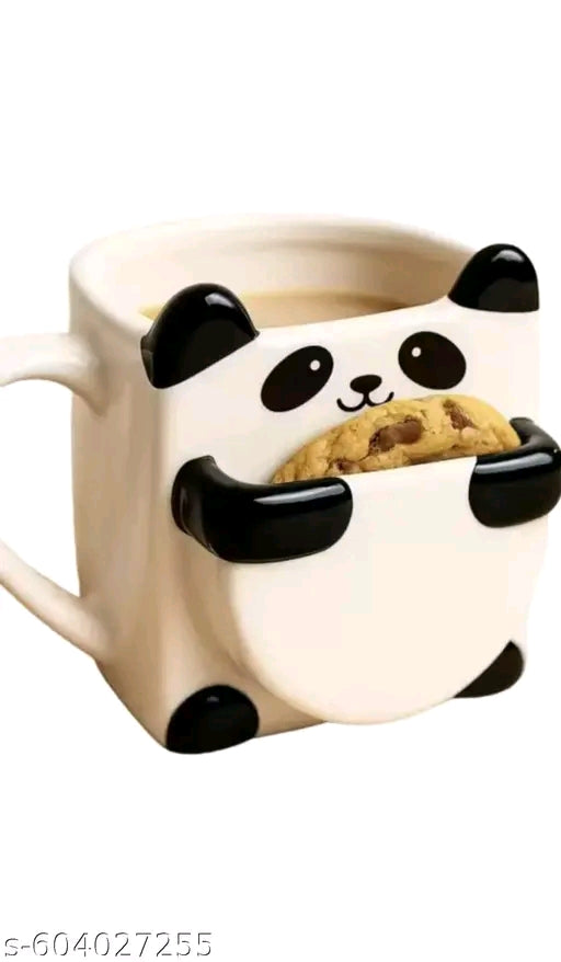 Adorable Panda Mug with Built‑In Cookie Slot – Perfect for Gifting