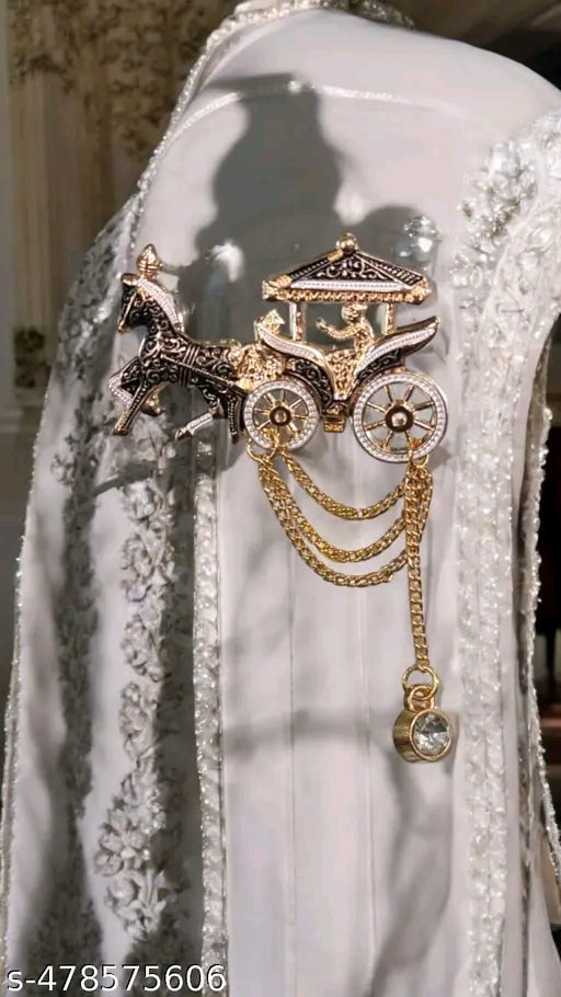 Regal Horse‑Carriage Brooch | For Men & Boys