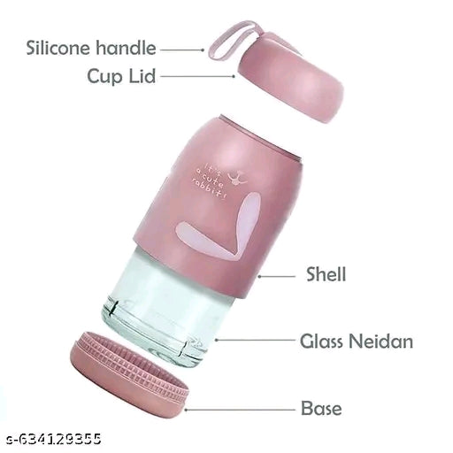 Compact & Stylish Glass Travel Bottle – Perfect for School, Office & Travel