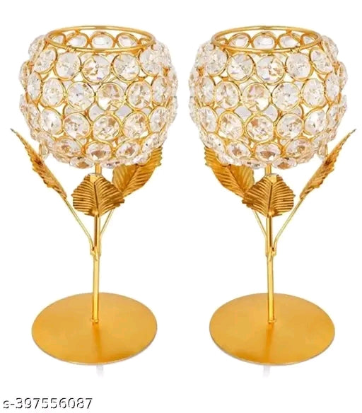 Stylish Metal Candle Holders – Perfect for Diwali, Weddings & Dining Ambiance