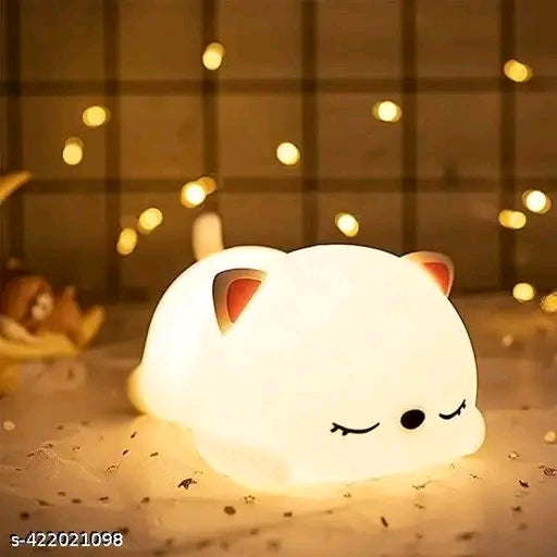 Soft Silicone Cat Night Lamp – Safe, Colorful & Perfect for Kids’ Rooms